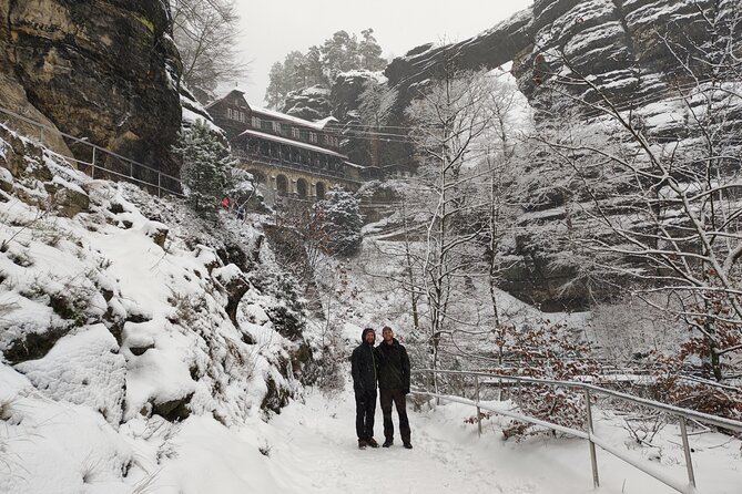 Winterland Tour to Bohemian and Saxon Switzerland from Prague - Pravčická Gate, the Czech highlight